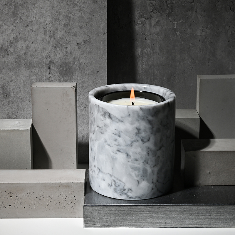 M&Scent Wholesale Luxury Custom Dekorasyon Pribadong Label Black Glass Crystal Scented Soy Wax Candles
