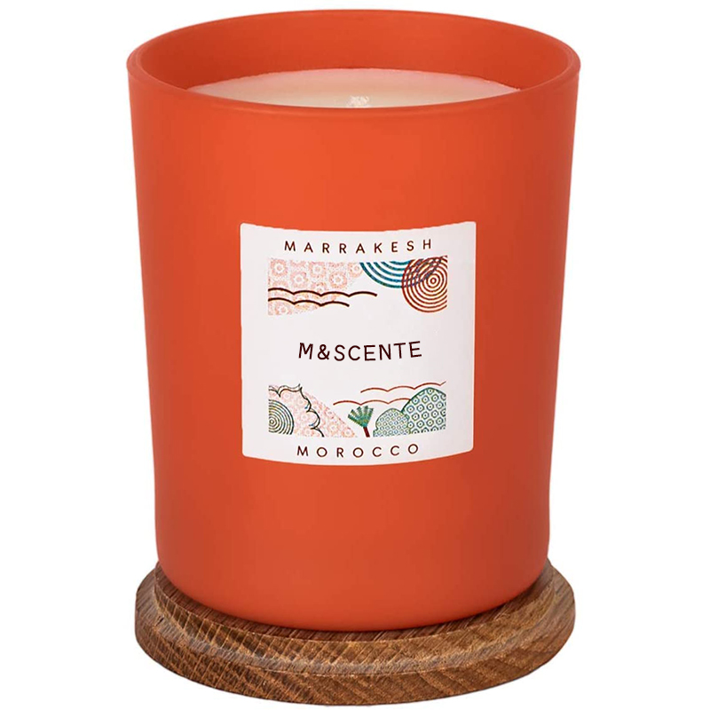 M&Scent custom na pribadong label na ginawang may kulay na mabangong soy wax chic candle
