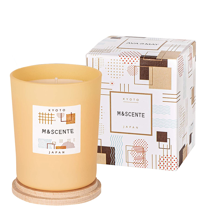 M&Scent custom na pribadong label na ginawang may kulay na mabangong soy wax chic candle