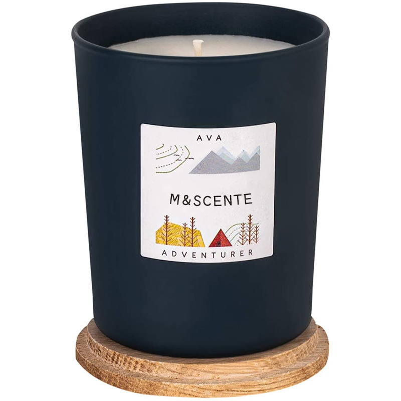 M&Scent custom na pribadong label na ginawang may kulay na mabangong soy wax chic candle