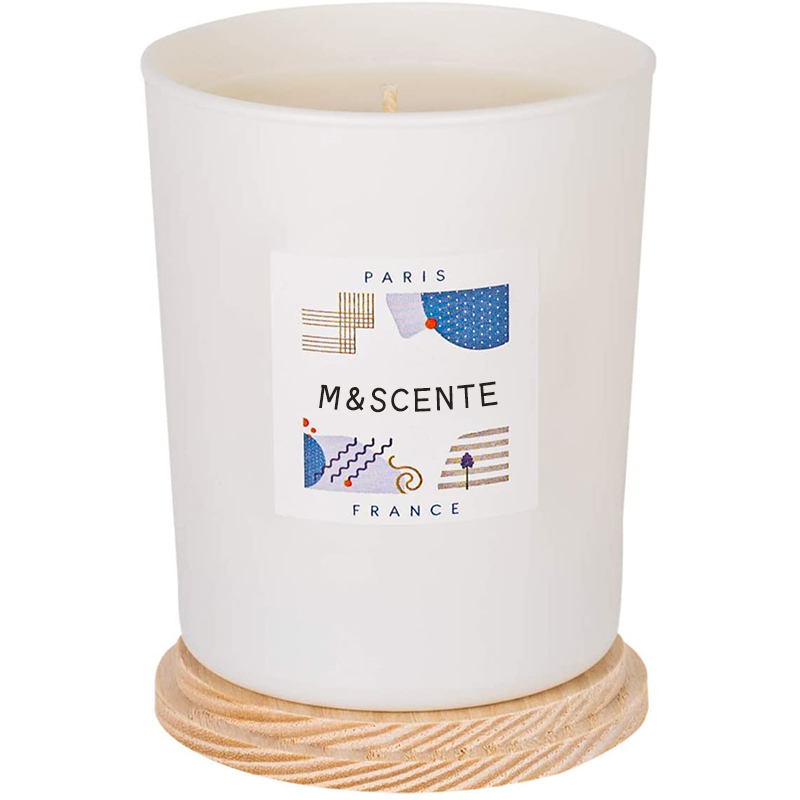 M&Scent custom na pribadong label na ginawang may kulay na mabangong soy wax chic candle