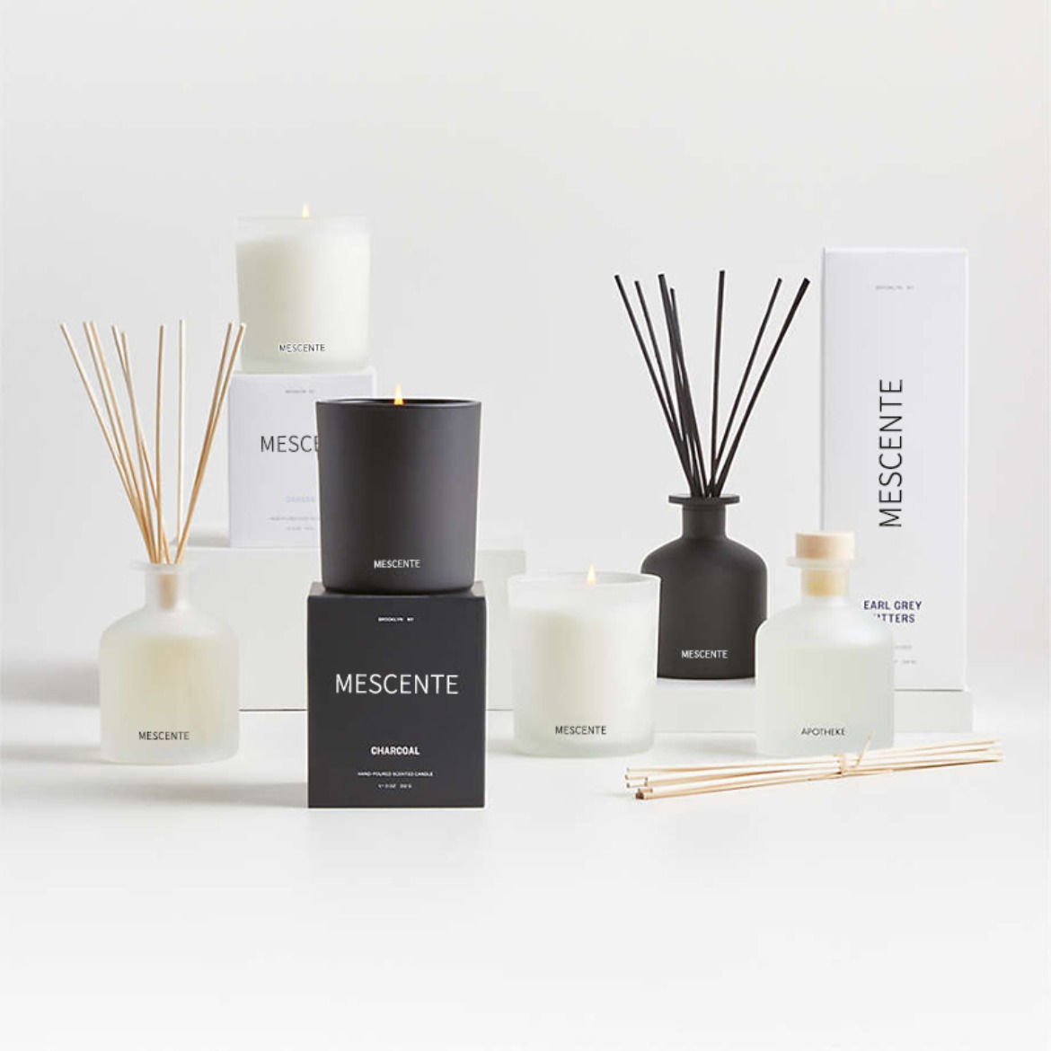 M&Scent luxury private label purple color aroma reed diffuser gift set na may kahon