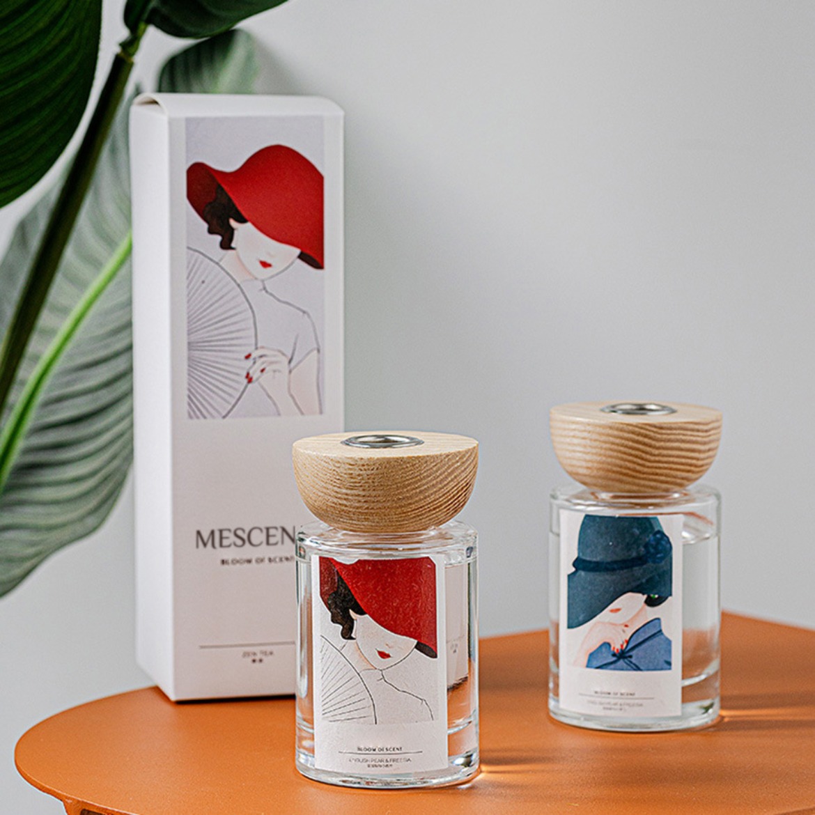 M&Scent wholesale private label glass bottle stick reed diffuser sets na may stopper