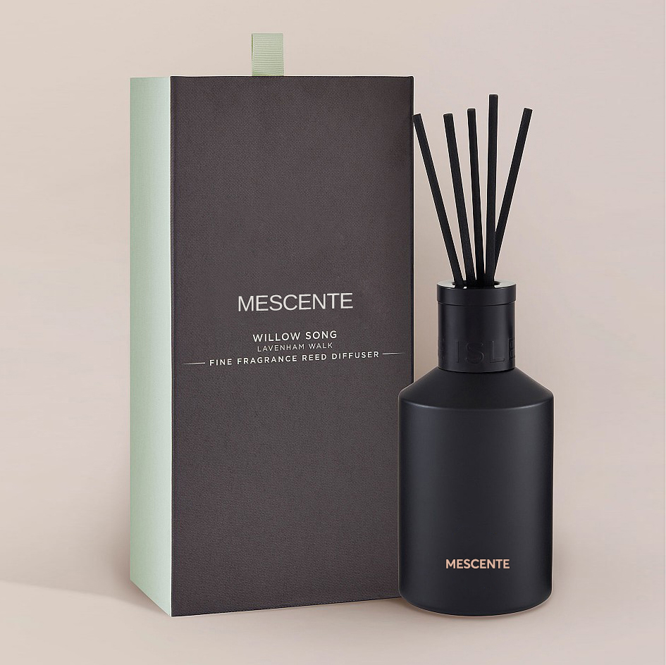 Dekorasyon na Oem Printed Box 20ml Square Ceramic Vranjes Wooden Cap House Perfume Aroma Reed Diffuser Oil