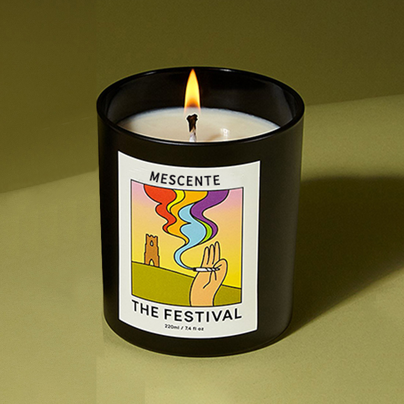 M&Scent Wholesale Luxury Custom Private Label Handmade Christmas Crystal Aroma Scent Soy Wax Candles