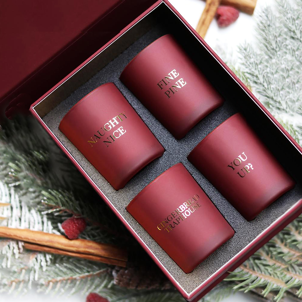 M&Scent luxury private label home decor aroma scented candle gift set ng 4