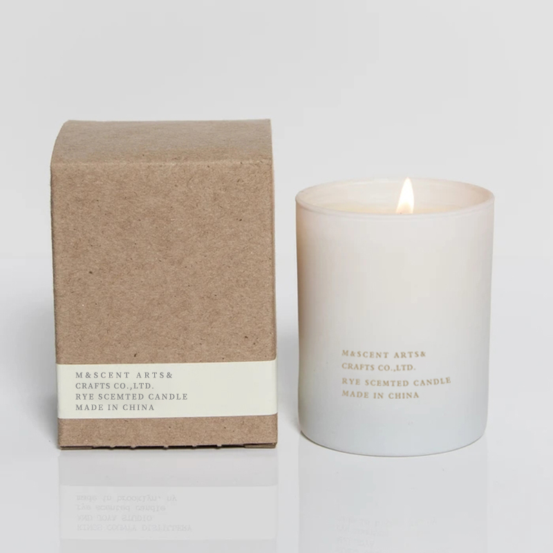 M&Scent Wholesale Murang Pribadong Label Malaking White Wood Wick Aromatherapy Scented Essential Oil Candles