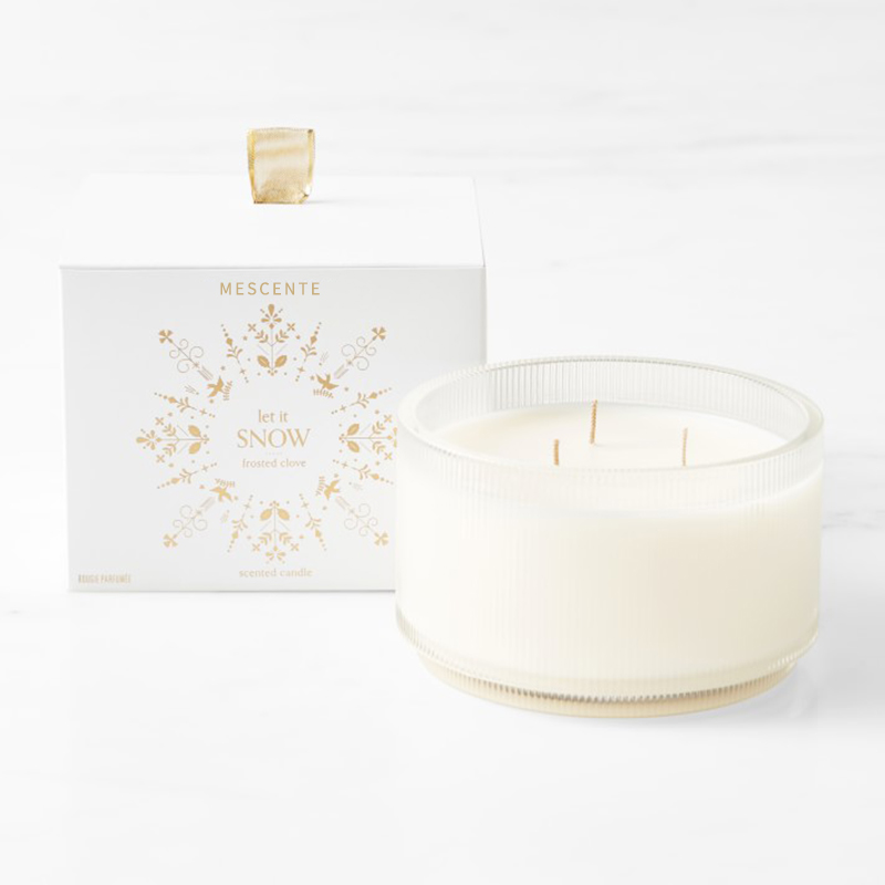 M&Scent Custom Made Logo Homemade Organic Clarity Mga Pribadong Label ng Scented Soy Candles Sa Glass Jar