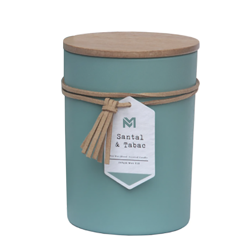M&S scent Wholesale Private Label Wood Lid Aromatherapy Scent Soy Wax Candle Gift Set Sa Glass Jar