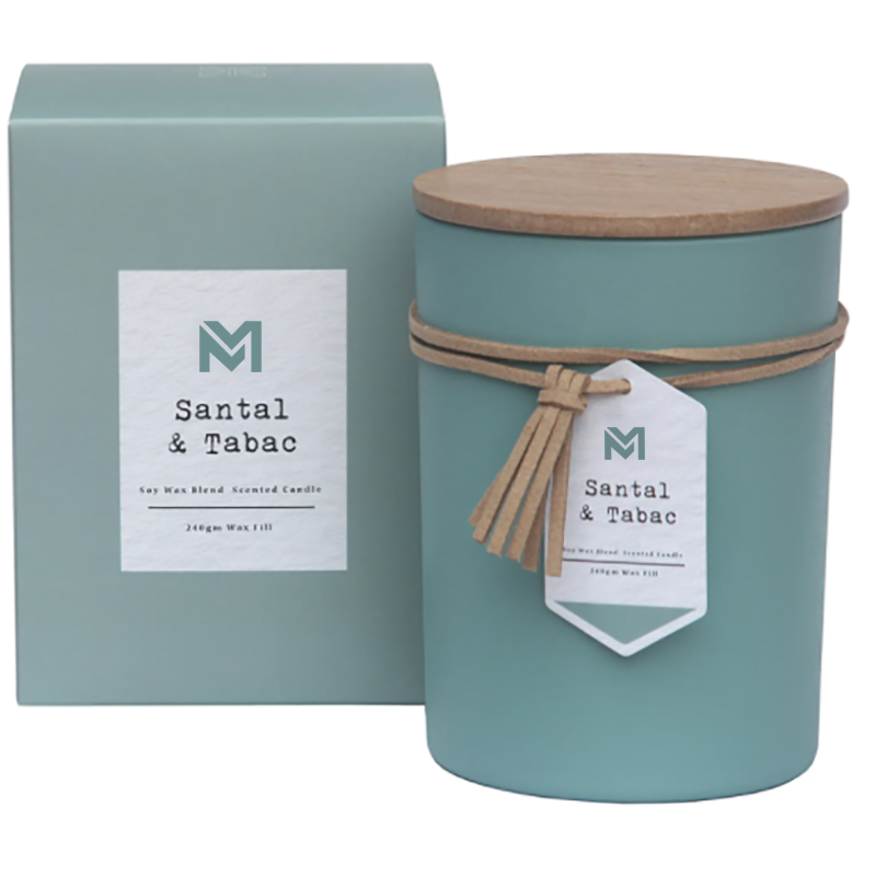 M&S scent Wholesale Private Label Wood Lid Aromatherapy Scent Soy Wax Candle Gift Set Sa Glass Jar