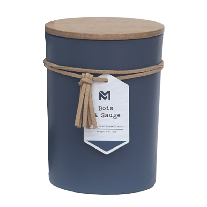 M&S scent Wholesale Private Label Wood Lid Aromatherapy Scent Soy Wax Candle Gift Set Sa Glass Jar