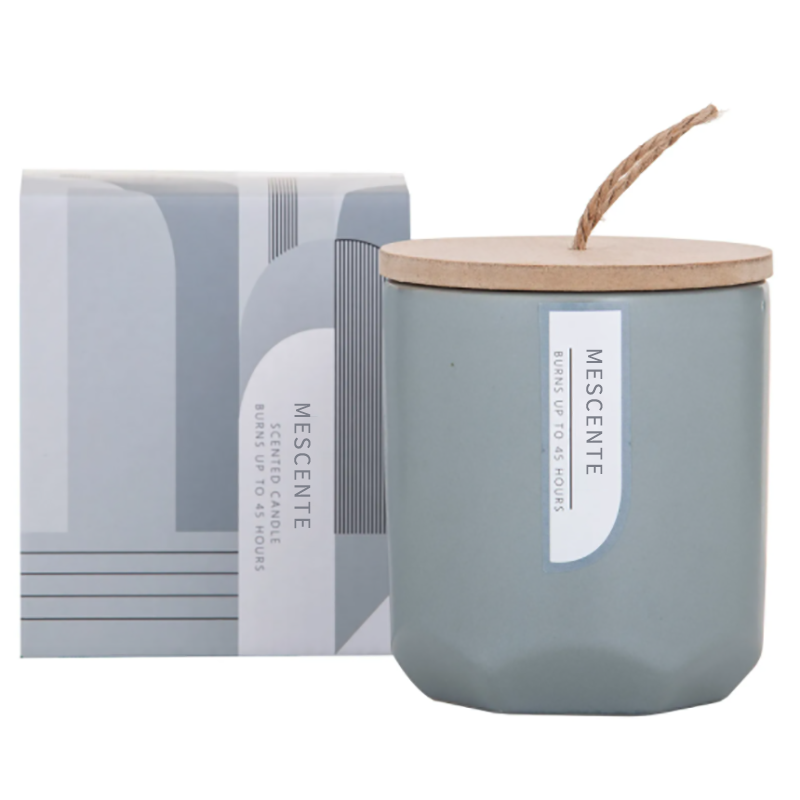 M&Scent Custom Luxury Lumikha ng Iyong Sariling Wooden Wick Scented Soy Candle Manufacturer sa Glass Jar