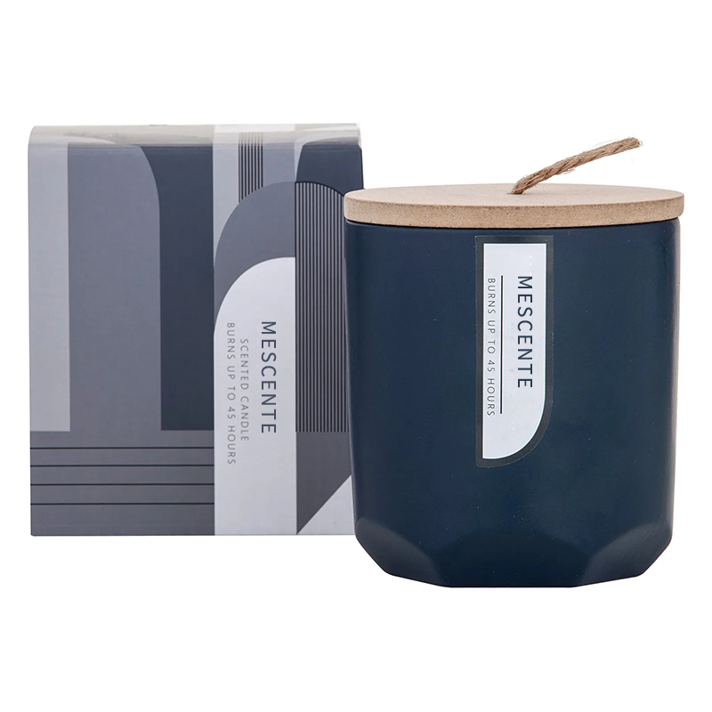 M&Scent Custom Luxury Lumikha ng Iyong Sariling Wooden Wick Scented Soy Candle Manufacturer sa Glass Jar