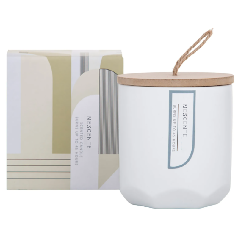 M&Scent Custom Luxury Lumikha ng Iyong Sariling Wooden Wick Scented Soy Candle Manufacturer sa Glass Jar