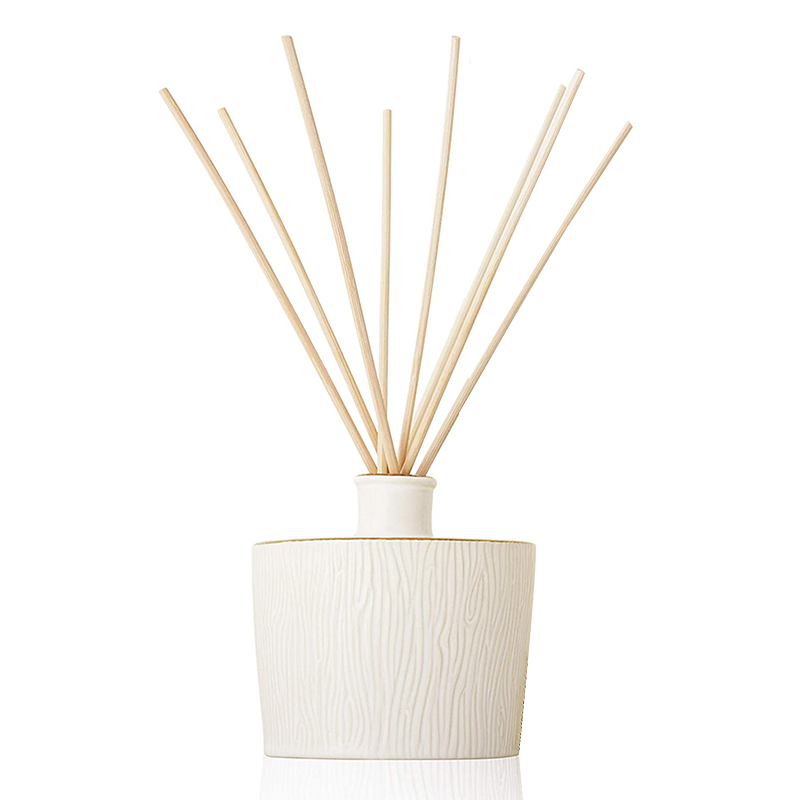 M&Scent Wholesale Luxury Glass Bottle Stik Fiber Round Wood Screw Aroma Reed Diffuser Gift Set