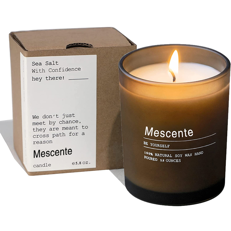 M&Scent Custom Wedding Dekorasyon Jar Jasmine at Ylang Ylang Scented Candles na may mga Label sa Bulk