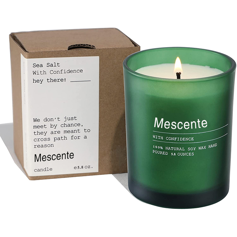 M&Scent Custom Wedding Dekorasyon Jar Jasmine at Ylang Ylang Scented Candles na may mga Label sa Bulk