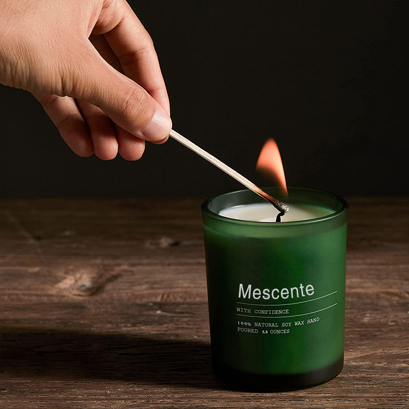 M&Scent Custom Wedding Dekorasyon Jar Jasmine at Ylang Ylang Scented Candles na may mga Label sa Bulk