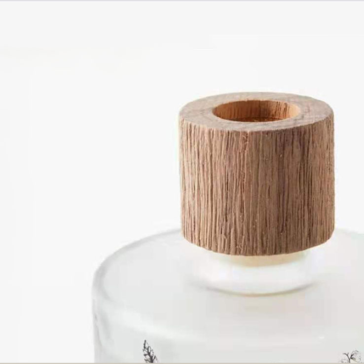 M&Scent Wholesale Luxury Custom Decorative Amber Glass Walang Sunog Natatanging Transparent Floral Aroma Reed Diffuser