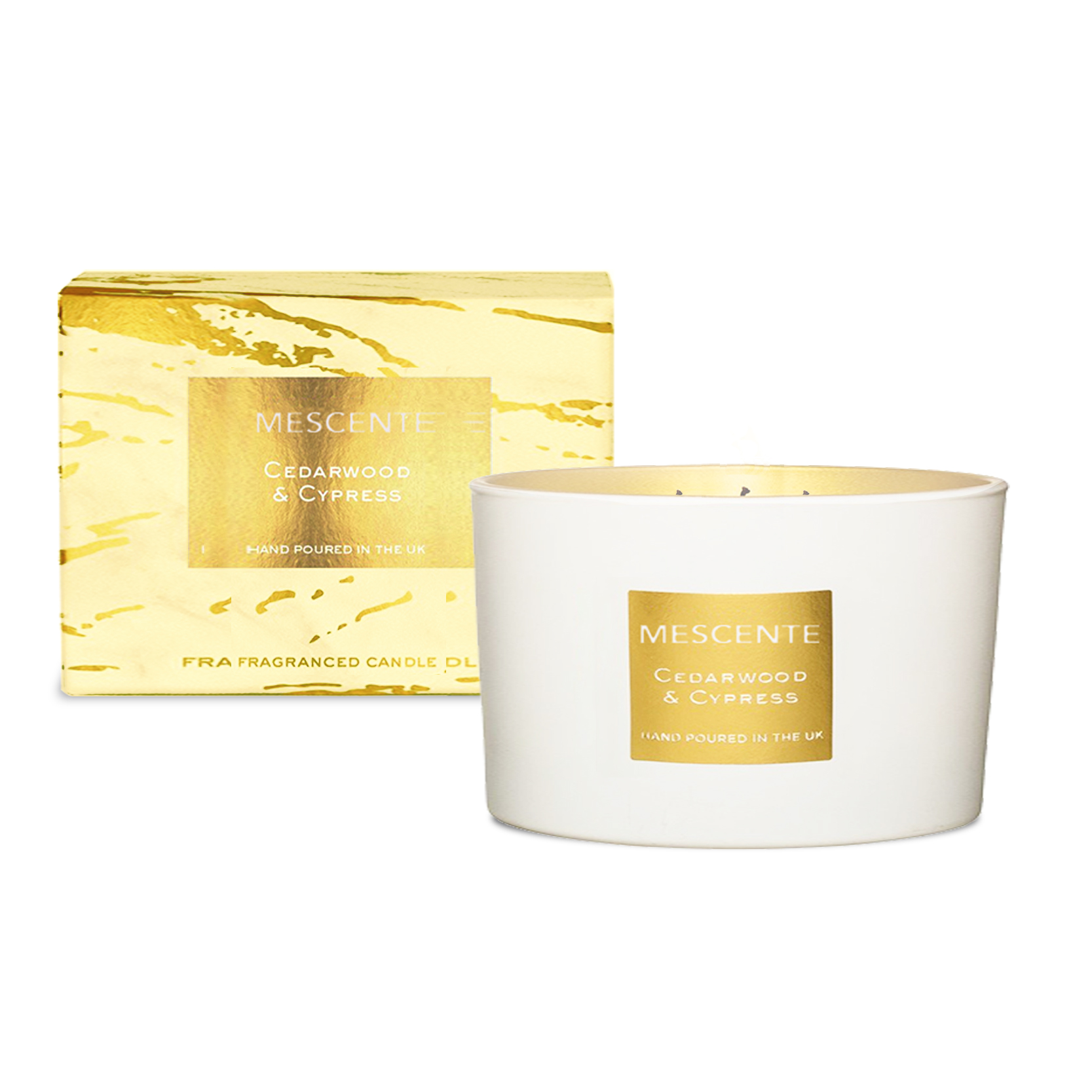 M&Scent wholesale decorative aromatherapy 3 mitsa mabango coconut palm candle gift set