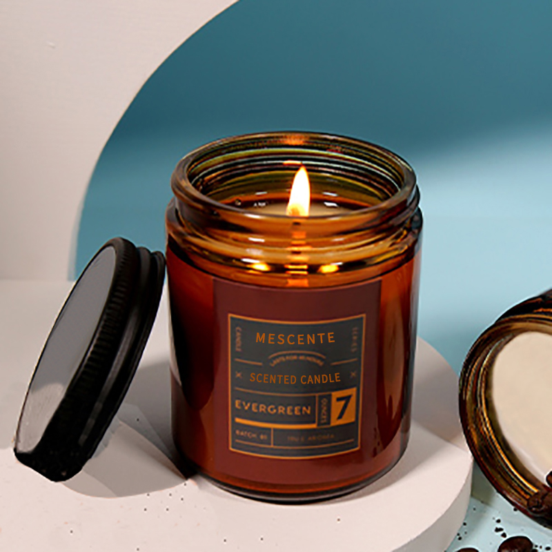 M&Scent custom private label luxury scented soy wax candles na may takip