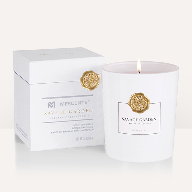 M&Scent luxury custom private label decorative glass jars mabango soy wax candle