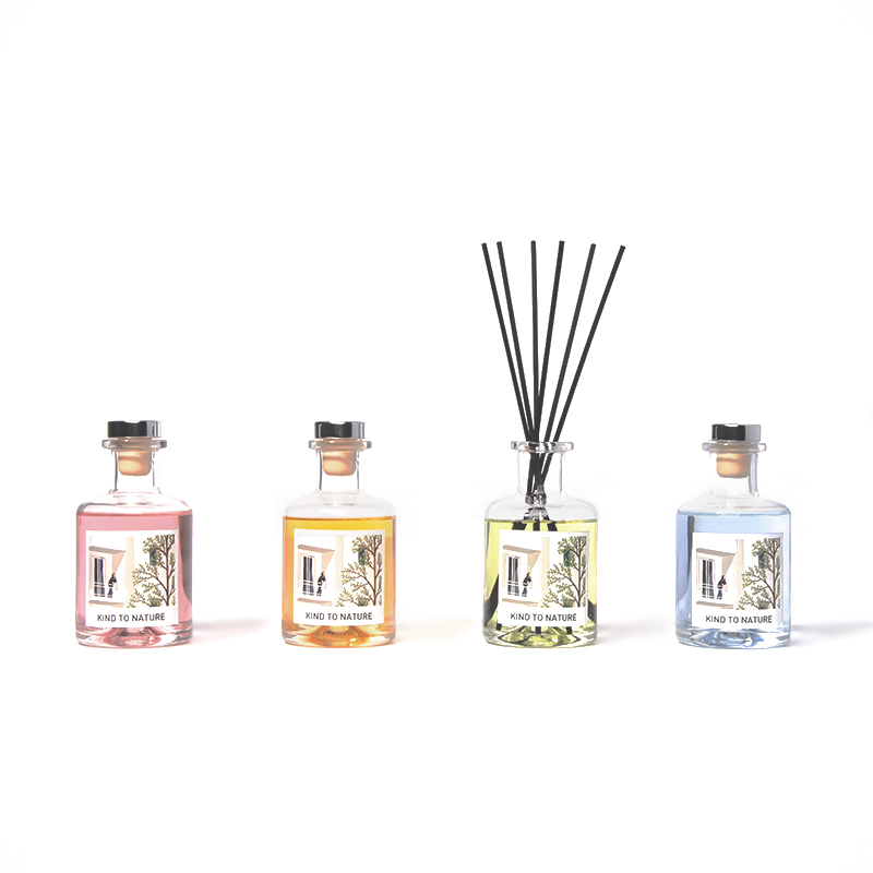 M&Scent Luxury Decorative Malaking Bote Essential Oil Reed Diffuser na may Dried Flower Gift Set