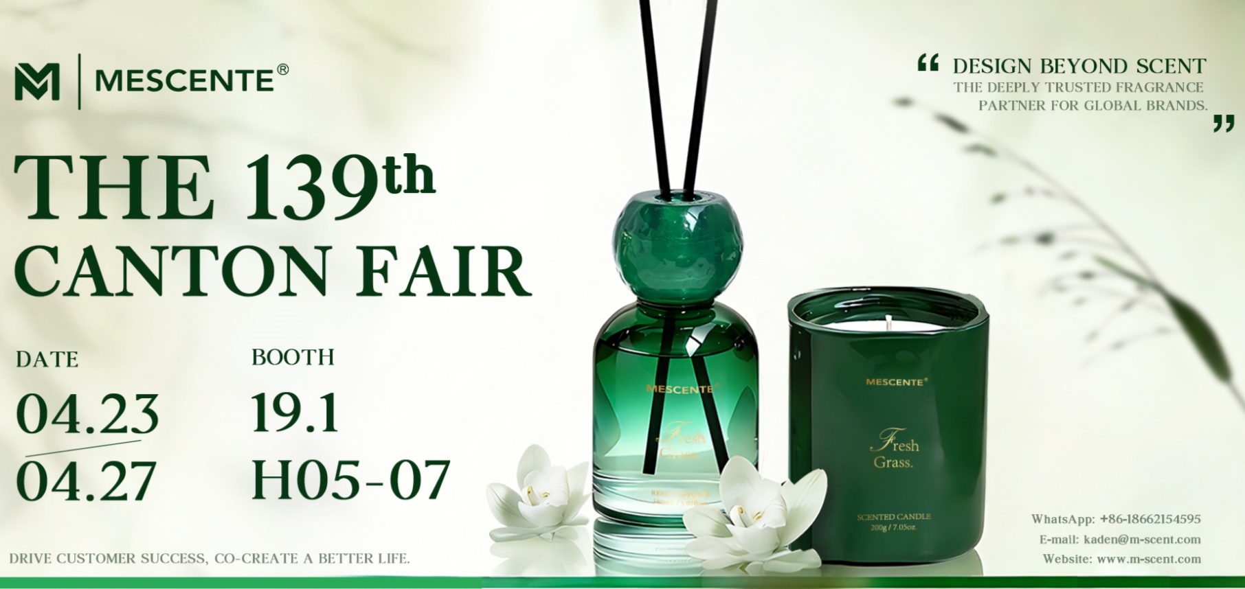MESCENTE Debuts sa 139th Canton Fair – Bisitahin Kami sa Booth 19.1H05-07