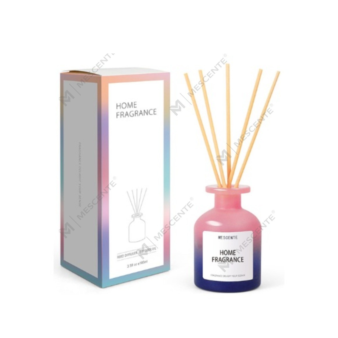 Pakyawan Natatanging Bote ng Bote na Pabango Mga Bulaklak Reed Diffuser Oil Refill Sa Mga Packaging Box Gift Set