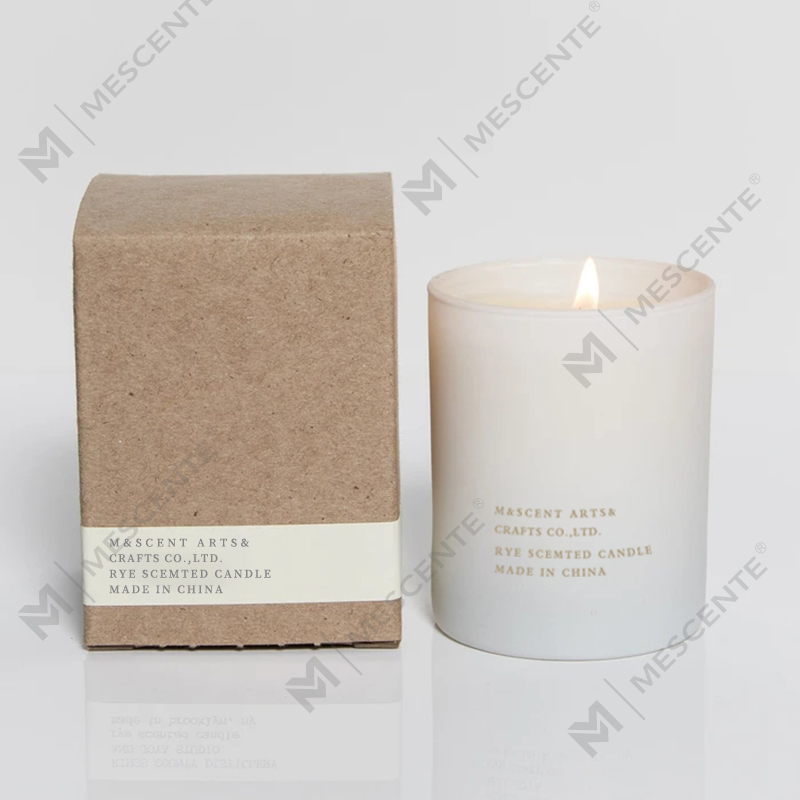 M&Scent Wholesale Murang Pribadong Label Malaking White Wood Wick Aromatherapy Scented Essential Oil Candles
