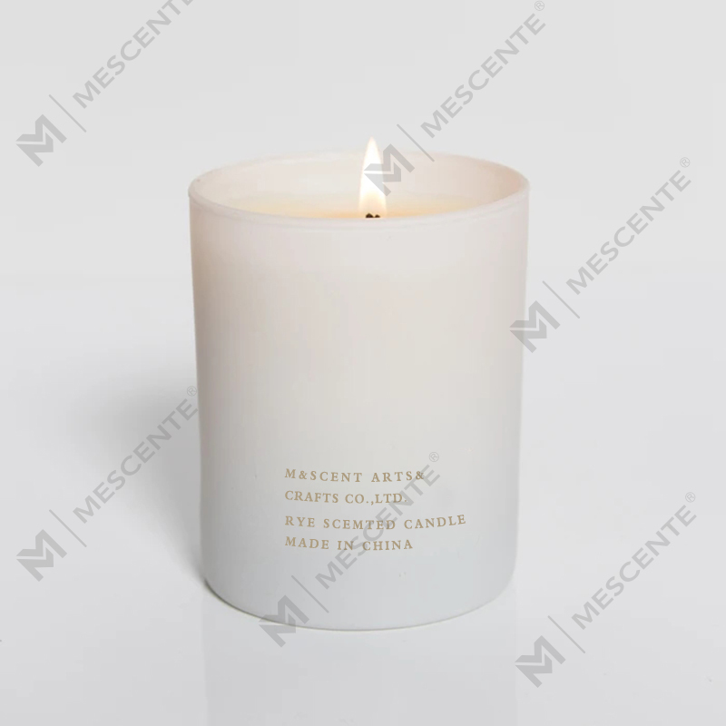 M&Scent Wholesale Murang Pribadong Label Malaking White Wood Wick Aromatherapy Scented Essential Oil Candles