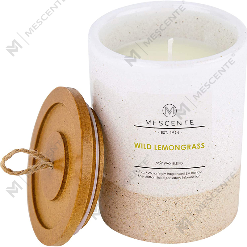 M&Scent Wholesale Custom Private Label Mga May hawak ng Salamin Mga Mabangong Kandila na May Mga Kristal nang Maramihan