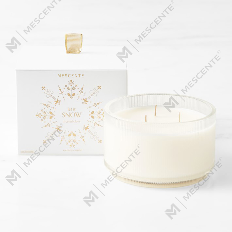 M&Scent Custom Made Logo Homemade Organic Clarity Mga Scented Soy Candles Pribadong Label Sa Glass Jar