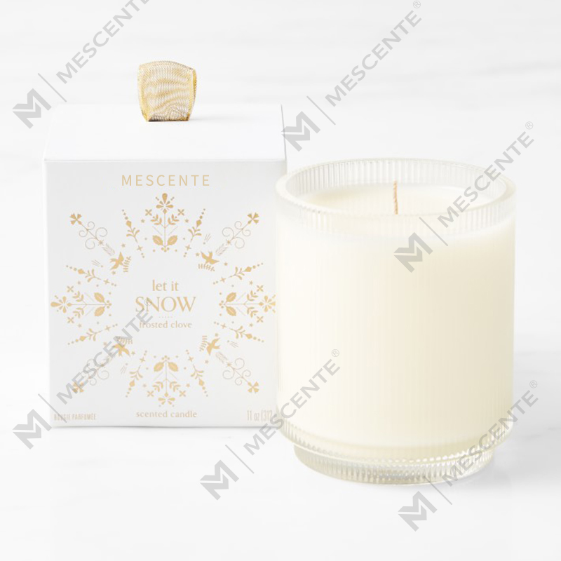 M&Scent Custom Made Logo Homemade Organic Clarity Mga Scented Soy Candles Pribadong Label Sa Glass Jar