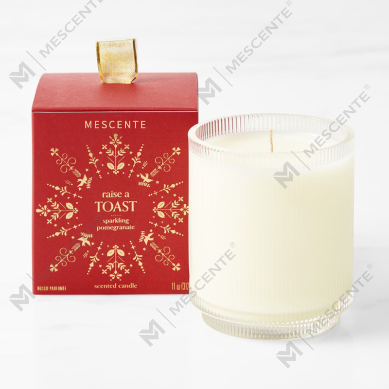 M&Scent Custom Made Logo Homemade Organic Clarity Mga Scented Soy Candles Pribadong Label Sa Glass Jar