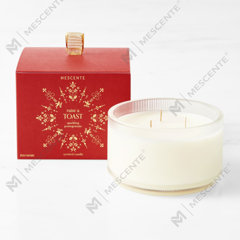 M&Scent Custom Made Logo Homemade Organic Clarity Mga Scented Soy Candles Pribadong Label Sa Glass Jar