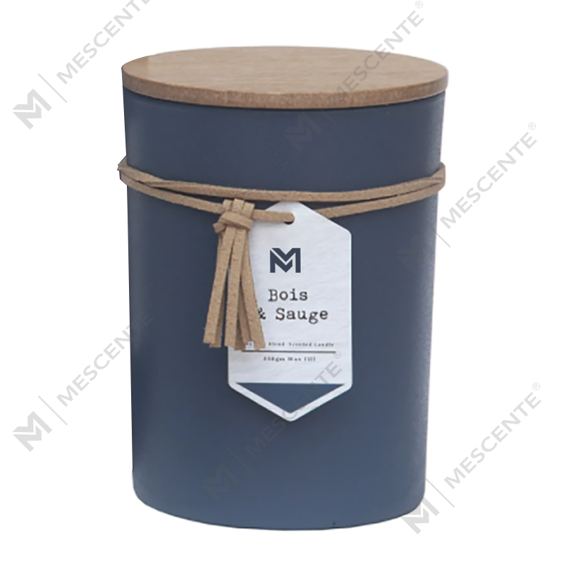 M&S scent Wholesale Private Label Wood Lid Aromatherapy Scent Soy Wax Candle Gift Set Sa Glass Jar