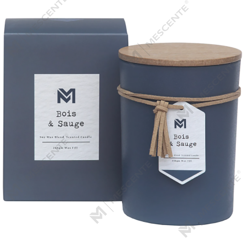 M&S scent Wholesale Private Label Wood Lid Aromatherapy Scent Soy Wax Candle Gift Set Sa Glass Jar