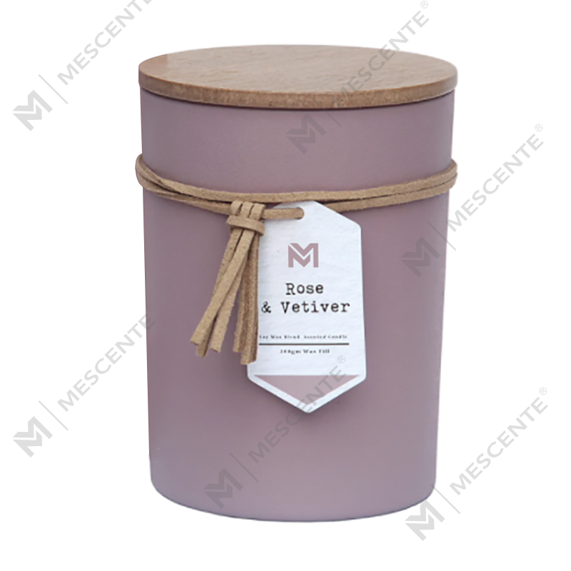 M&S scent Wholesale Private Label Wood Lid Aromatherapy Scent Soy Wax Candle Gift Set Sa Glass Jar