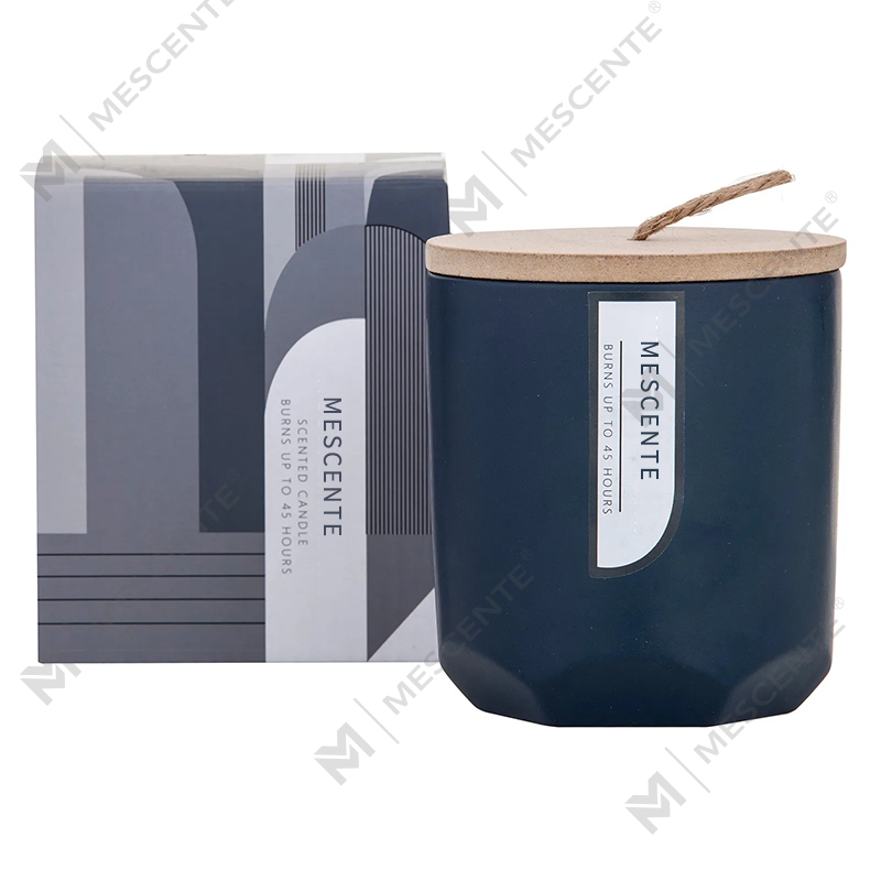 M&Scent Custom Luxury Lumikha ng Iyong Sariling Wooden Wick Scented Soy Candle Manufacturer sa Glass Jar