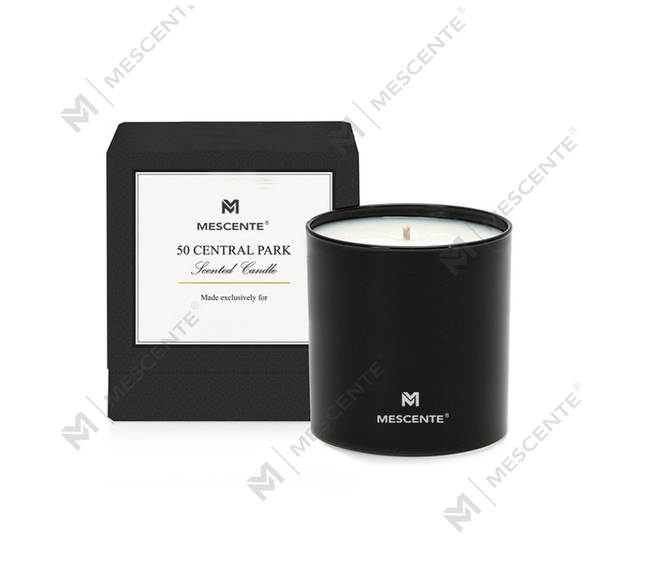 M&S scent Wholesale Luxury Pribadong Label Chrome Male Aromatherapy Candles 22 Oz With Crystals Inside