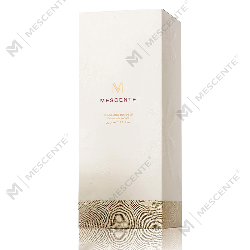 M&Scent Wholesale Luxury Glass Bottle Stik Fiber Round Wood Screw Aroma Reed Diffuser Gift Set