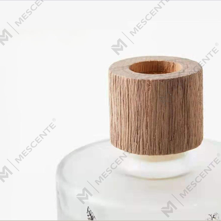 M&Scent Wholesale Luxury Custom Decorative Amber Glass Walang Sunog Natatanging Transparent Floral Aroma Reed Diffuser