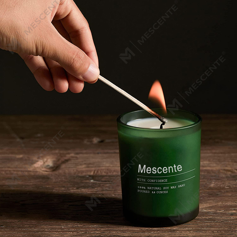 M&Scent Custom Wedding Dekorasyon Jar Jasmine at Ylang Ylang Scented Candles na may mga Label sa Bulk