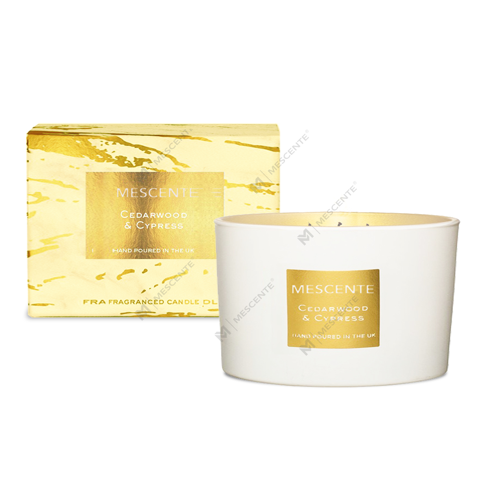 M&Scent wholesale decorative aromatherapy 3 mitsa mabango coconut palm candle gift set