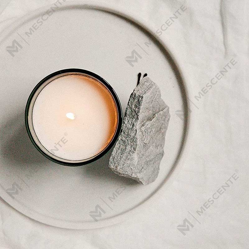 M&Scent Custom na Logo Mini Round Crystal Glass Bottle Strong Coffee Soy Wax Scented Candles na may Kahon nang Maramihan