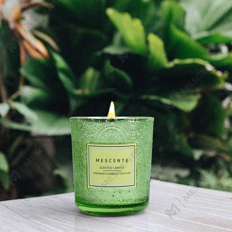 Wholesale Personalized Manufacturers Luxury Home Decor Gift Packaging Color Jar Wax Scented Candle Na May Tuyong Bulaklak