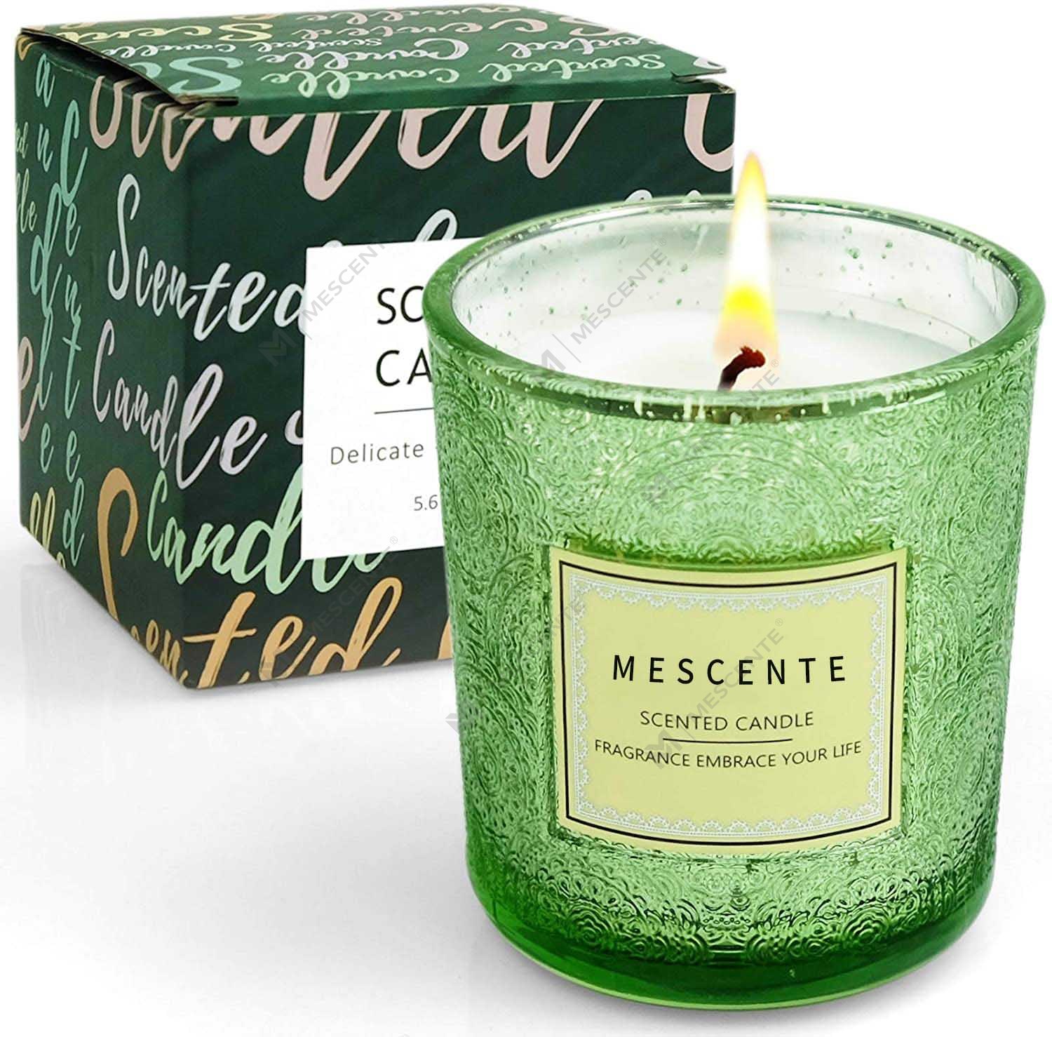 Wholesale Personalized Manufacturers Luxury Home Decor Gift Packaging Color Jar Wax Scented Candle Na May Tuyong Bulaklak