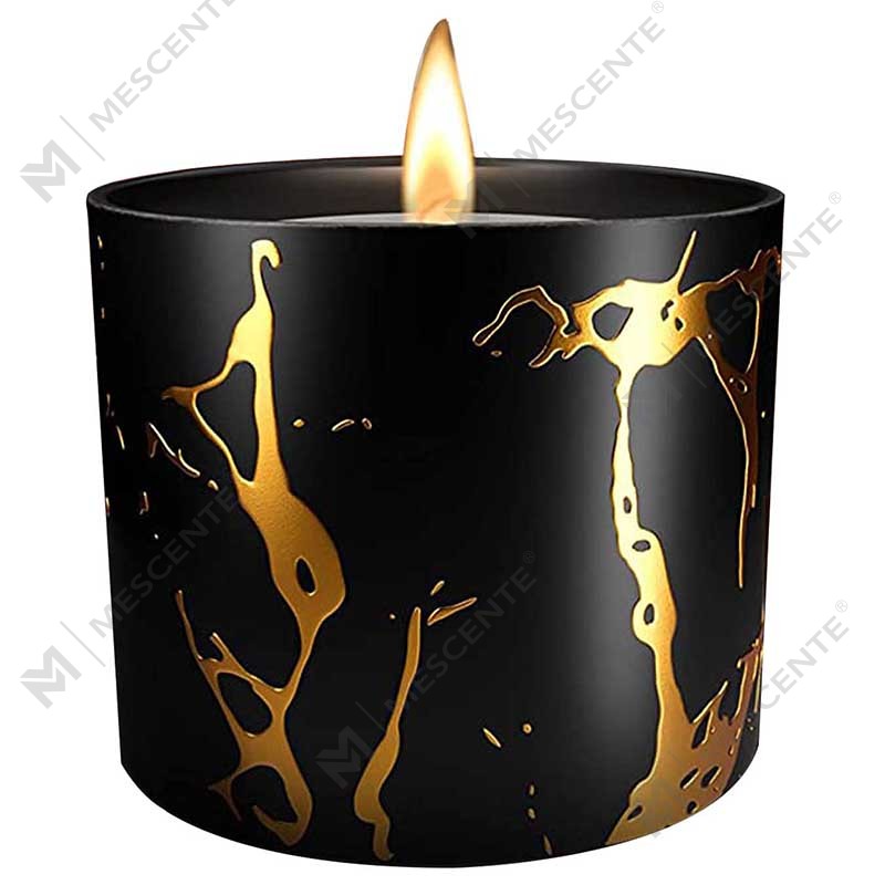 Luxury Big Size Custom Personalized Ceramic Home Decor Cereal Gold Candle Jar Handmade Soy Wax Scented Candles Regalo Set