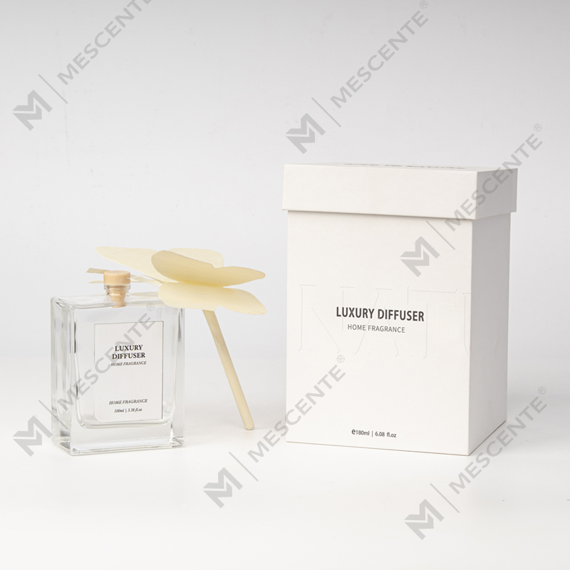 M&Scent Large Square Bottle Big Rattan Stick Liquid Aromatherapy Reed Diffuser Favors na may Stopper